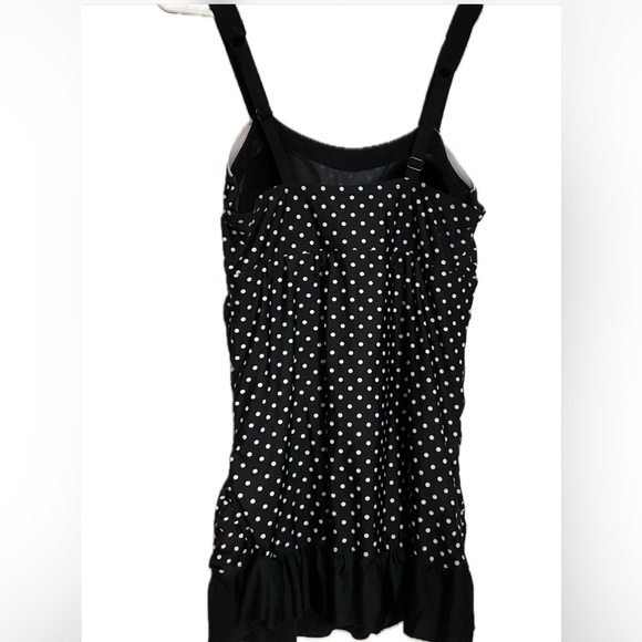 BALTEX One Piece Black & White Polka dot Swimsuit. - Picture 2 of 6